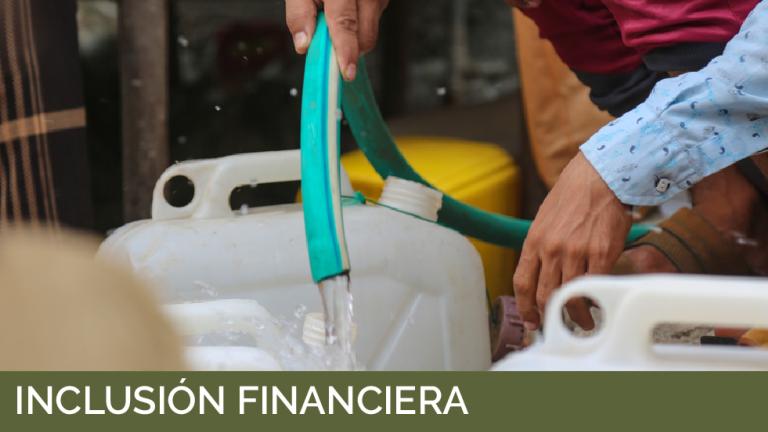 Servicios financieros para la crisis de agua: flujo vital